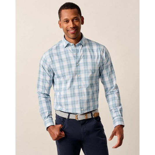 Johnnie-o Performance Button Down Shirt - Hendley Blue