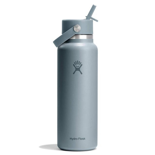 Hydro Flask 40 Oz Wide Mouth With Flex Straw Cap - Shale Gray