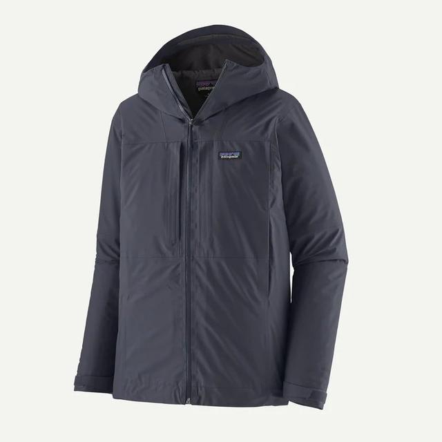 Patagonia Insulated Boulder Fork Rain Jacket Smolder Blue