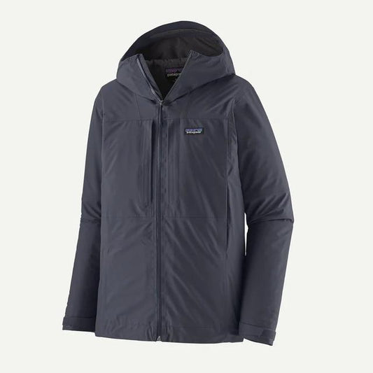 Patagonia Insulated Boulder Fork Rain Jacket Smolder Blue