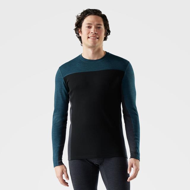 Smartwool Classic Thermal Merino Base Layer Colorblock Crew Twilight Blue/Black