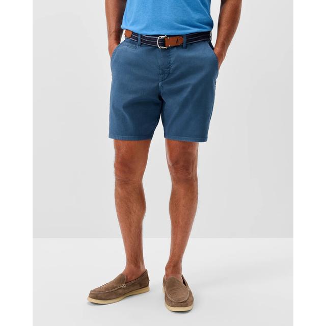 Johnnie-o Nassau Cotton Blend Shorts Wake