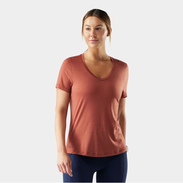 Womens Active Ultralite V-neck Short Sleeve Smartwool