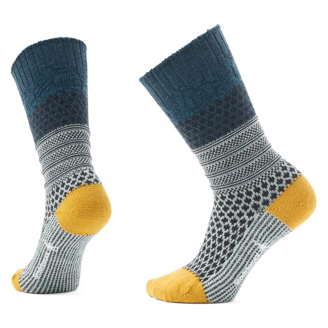 Smartwool Everyday Popcorn Cable Crew Socks Frosty Green