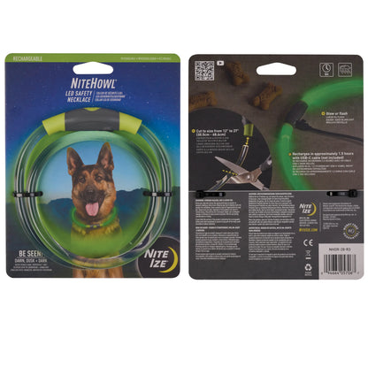 Nitehowl Rechargeable Led Safety Necklace - Green