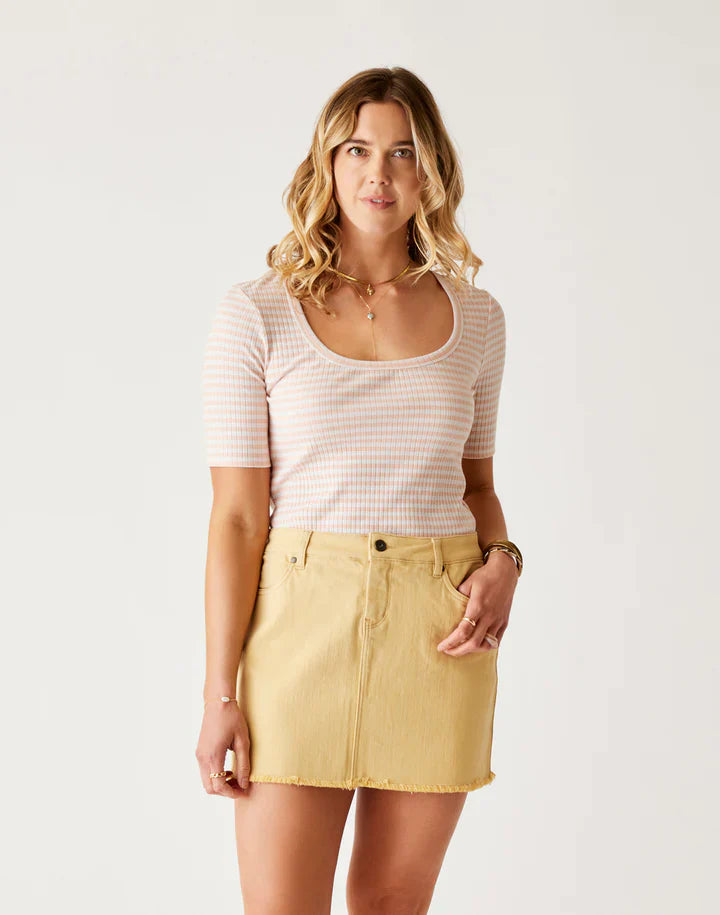 Womens Asher Rib Top Carve Designs