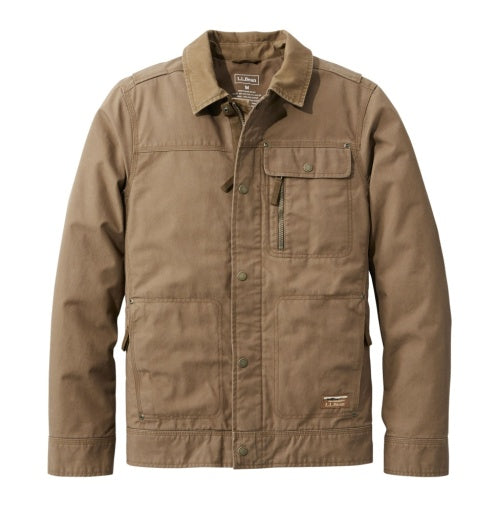 Ll Bean M Bean's Utility Jacket Regular Maple Brown