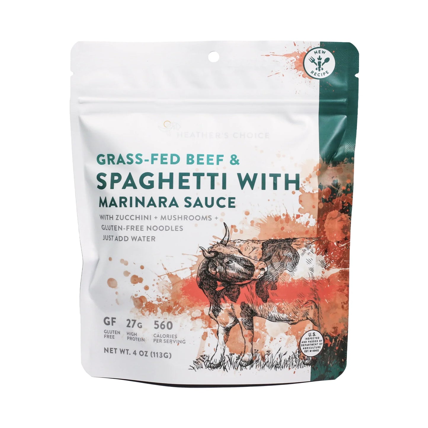 Grass-Fed Beef & Spaghetti with Marinara Sauce Heather's Choice