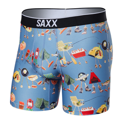 Saxx Volt Breathable Mesh Boxer Brief PAINTED LANDSCAPE-MULTI