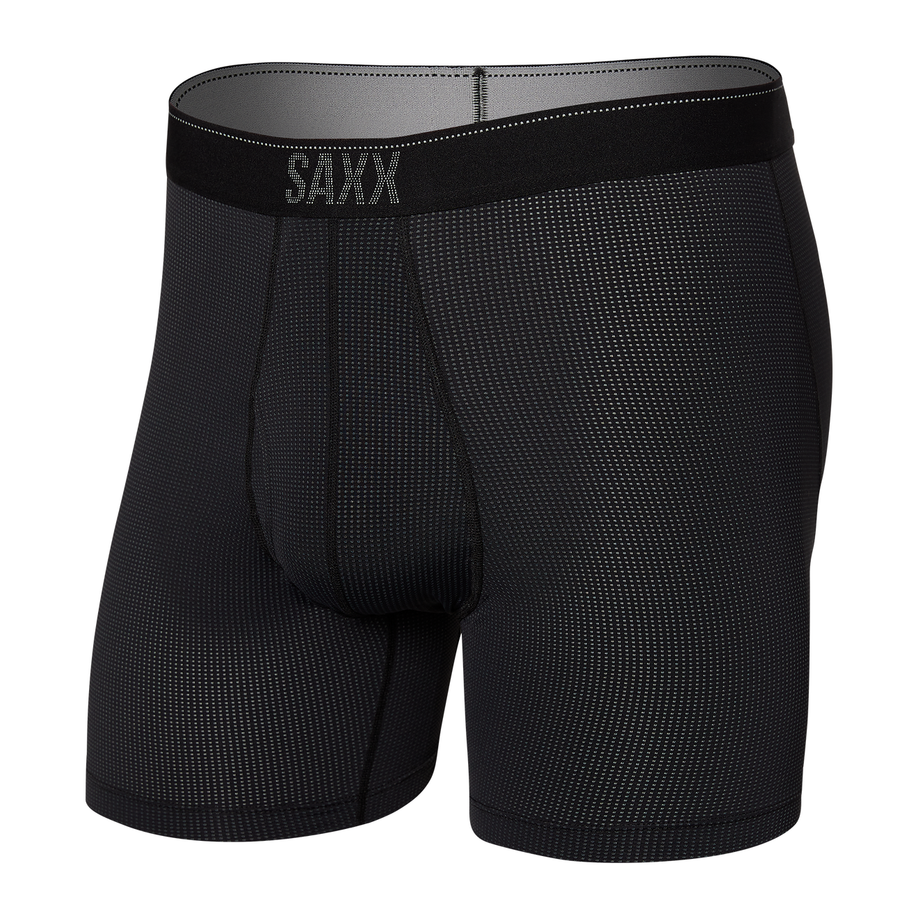 Saxx Quest Quick Dry Mesh Boxer Brief Fly COHO-BLACK