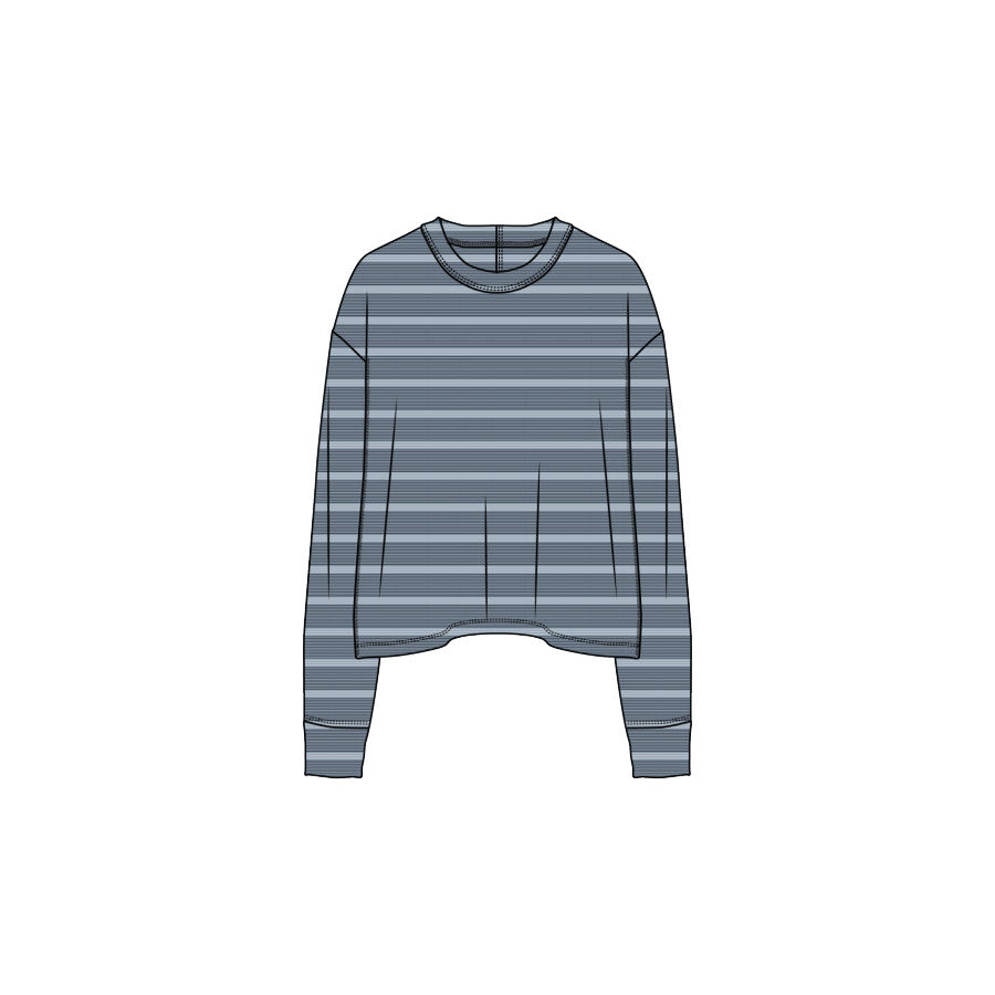 Womens Cozy Up Ls Crew Prana