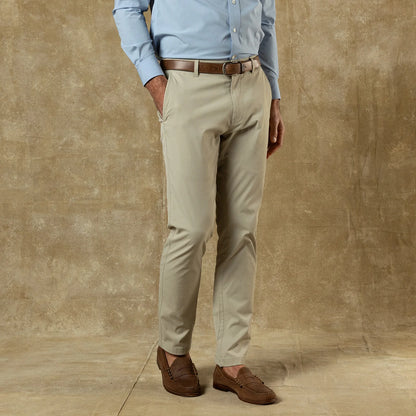Mens Slim Fit Gold School Chino