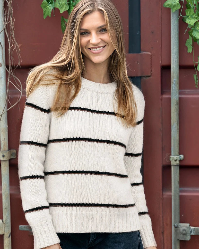 W Felix Striped Crew Chunky
