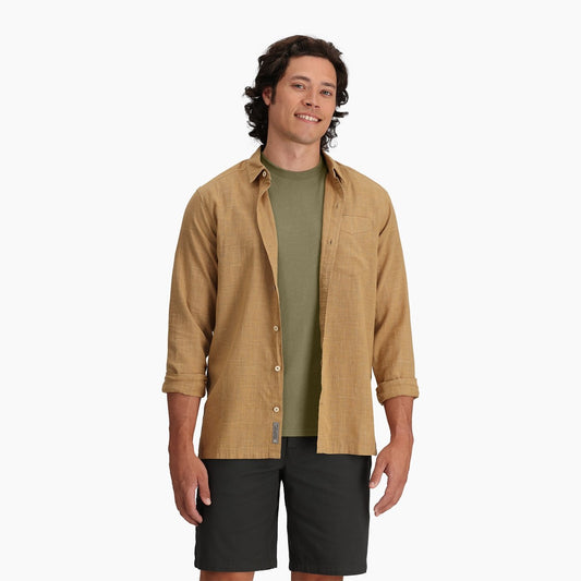 Royal Robbins M Hempline Spaced L/s Bistre